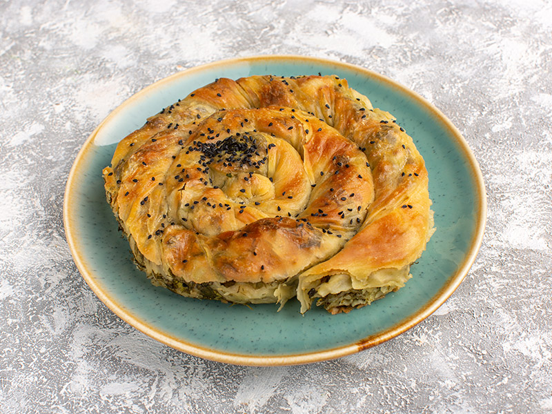 Ispanaklı Gül Böreği