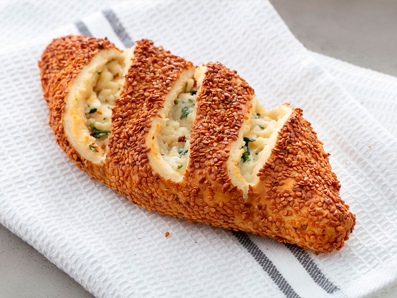 Simit Pide Peynirli ve Maydanozlu